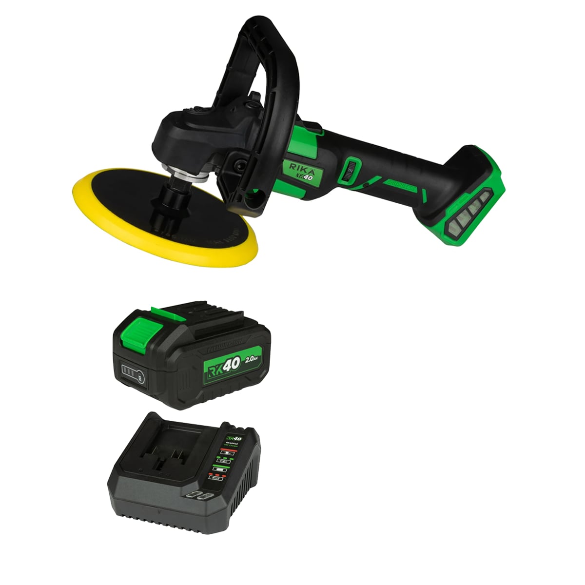 Rikä RK40 40V Rotary Car Polisher Kit | 2Ah